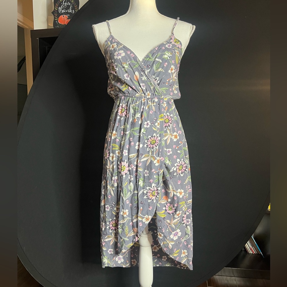 Angie Gray Floral High Low Dress